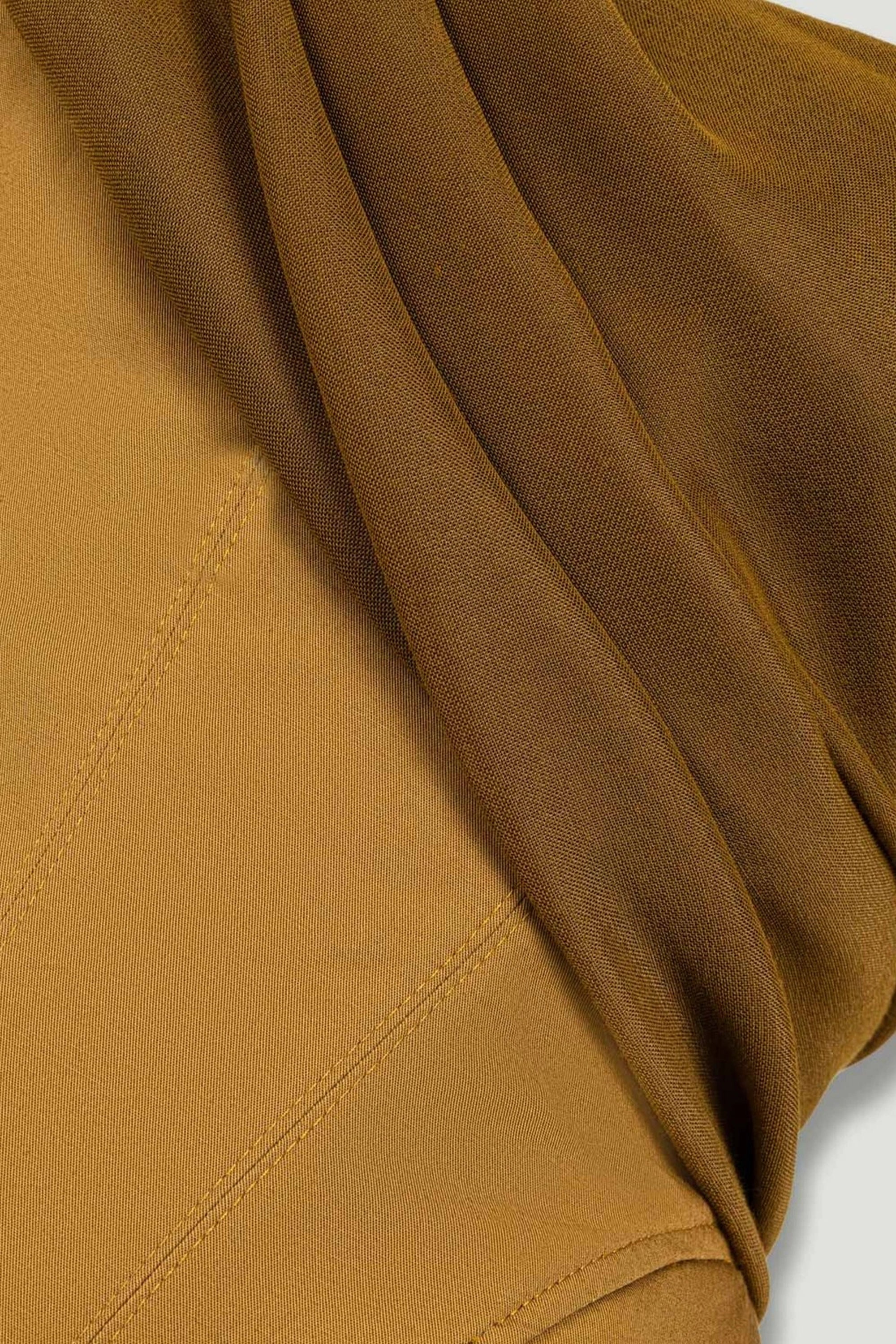 One-Shoulder Draped Gabardine Bustier