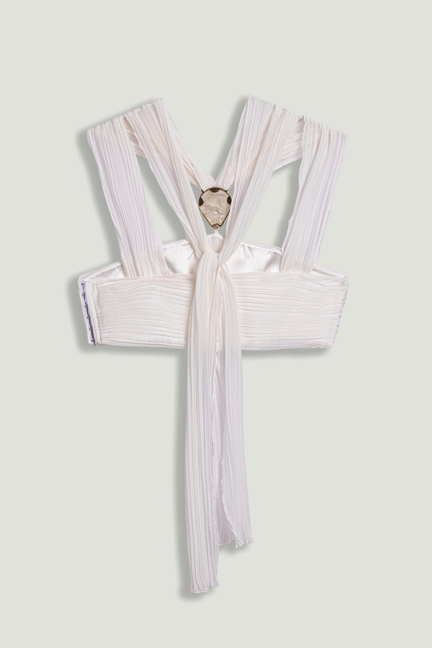 Strapless Draped Bustier Top