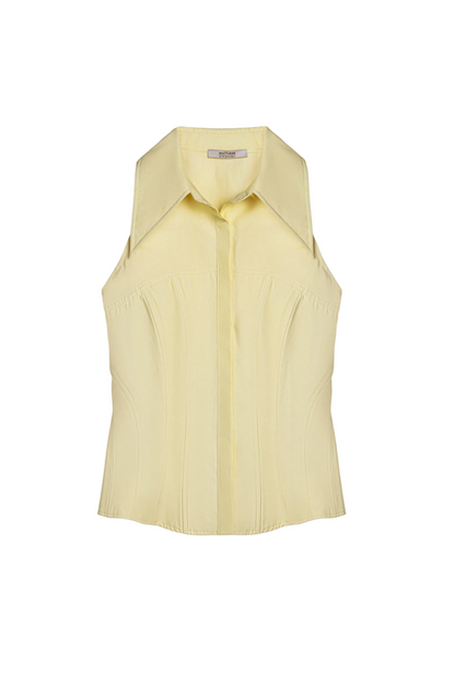 Sleeveless Sculpted Shirt