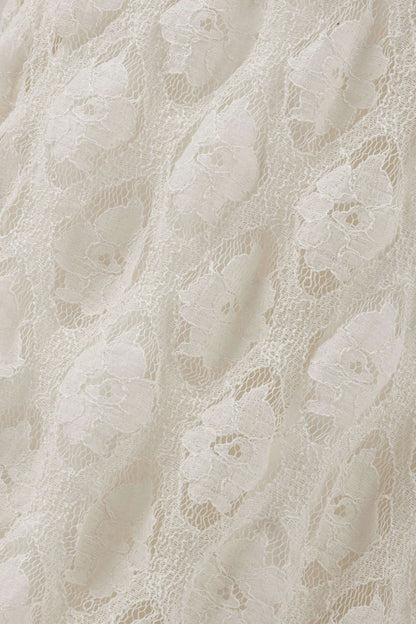 High-Neck Lace Maxi Dress