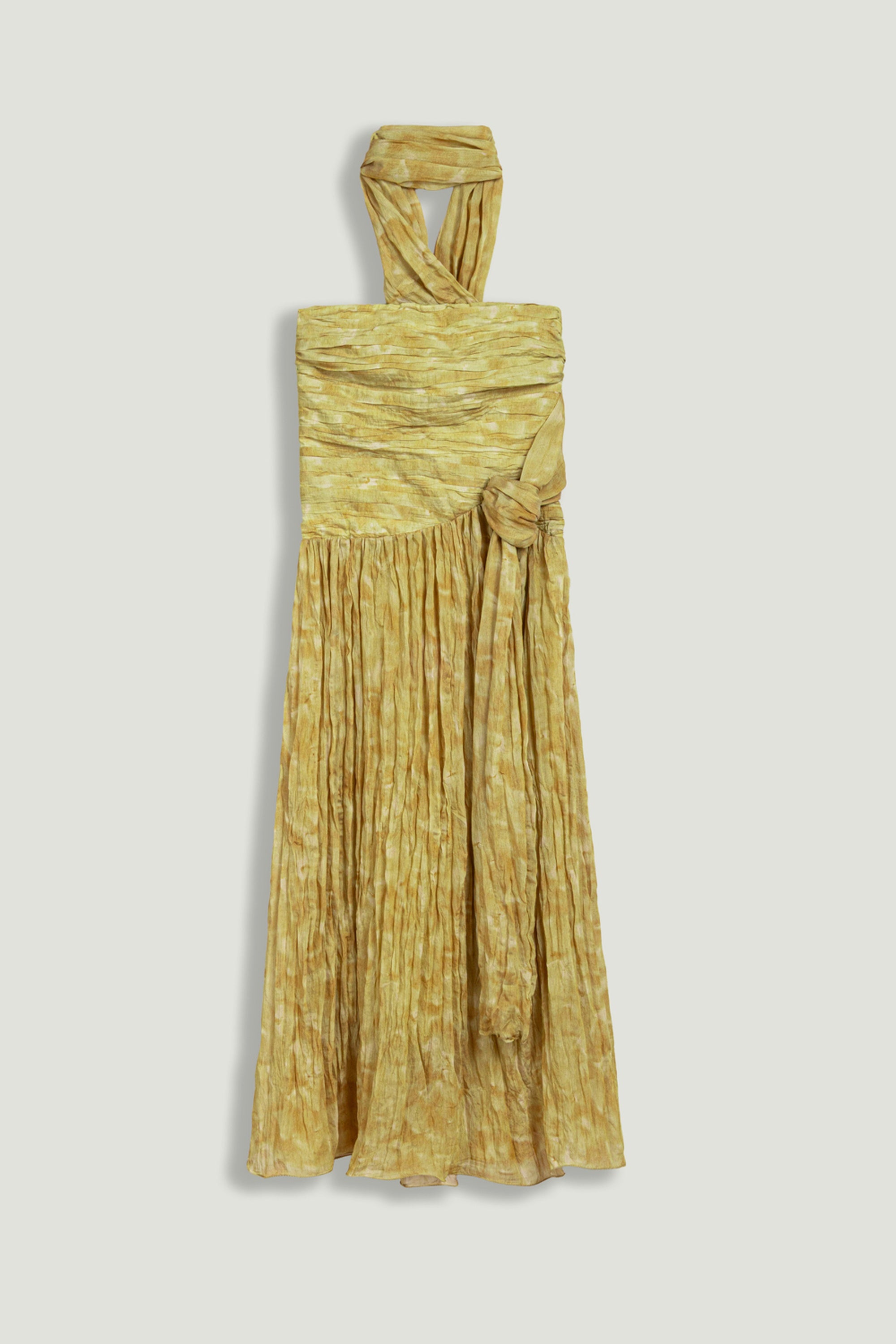 Printed Strapless Midi Dress