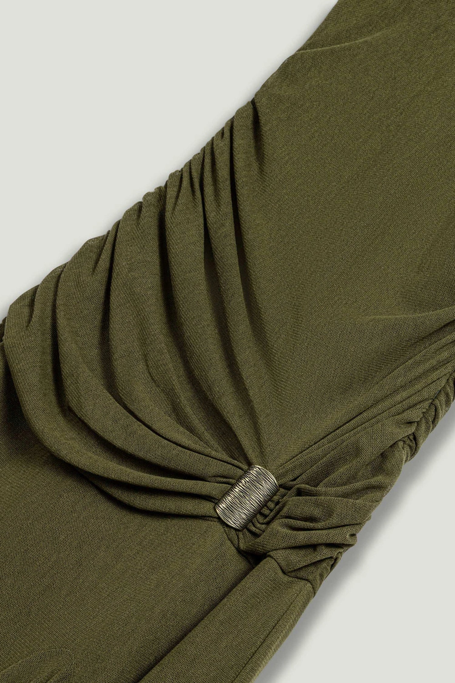 Halter Neck Draped Maxi Dress