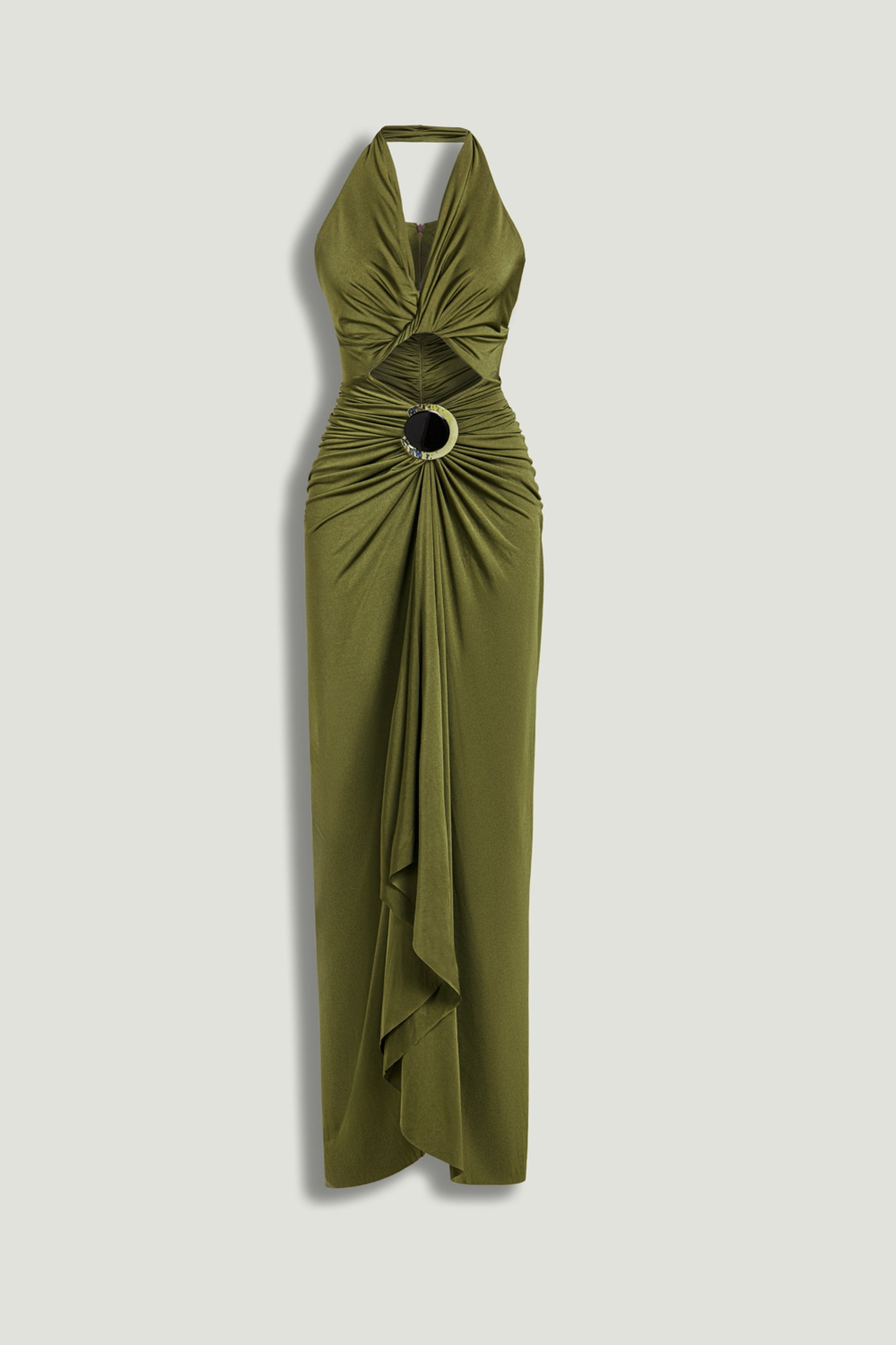 Cut-Out Halter Maxi Dress