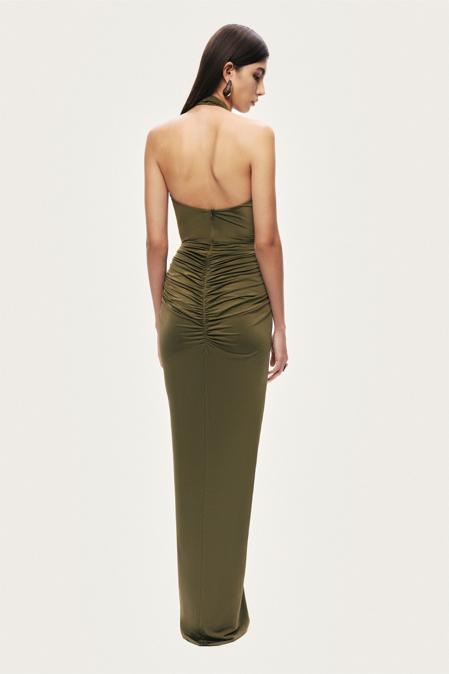 Cut-Out Halter Maxi Dress