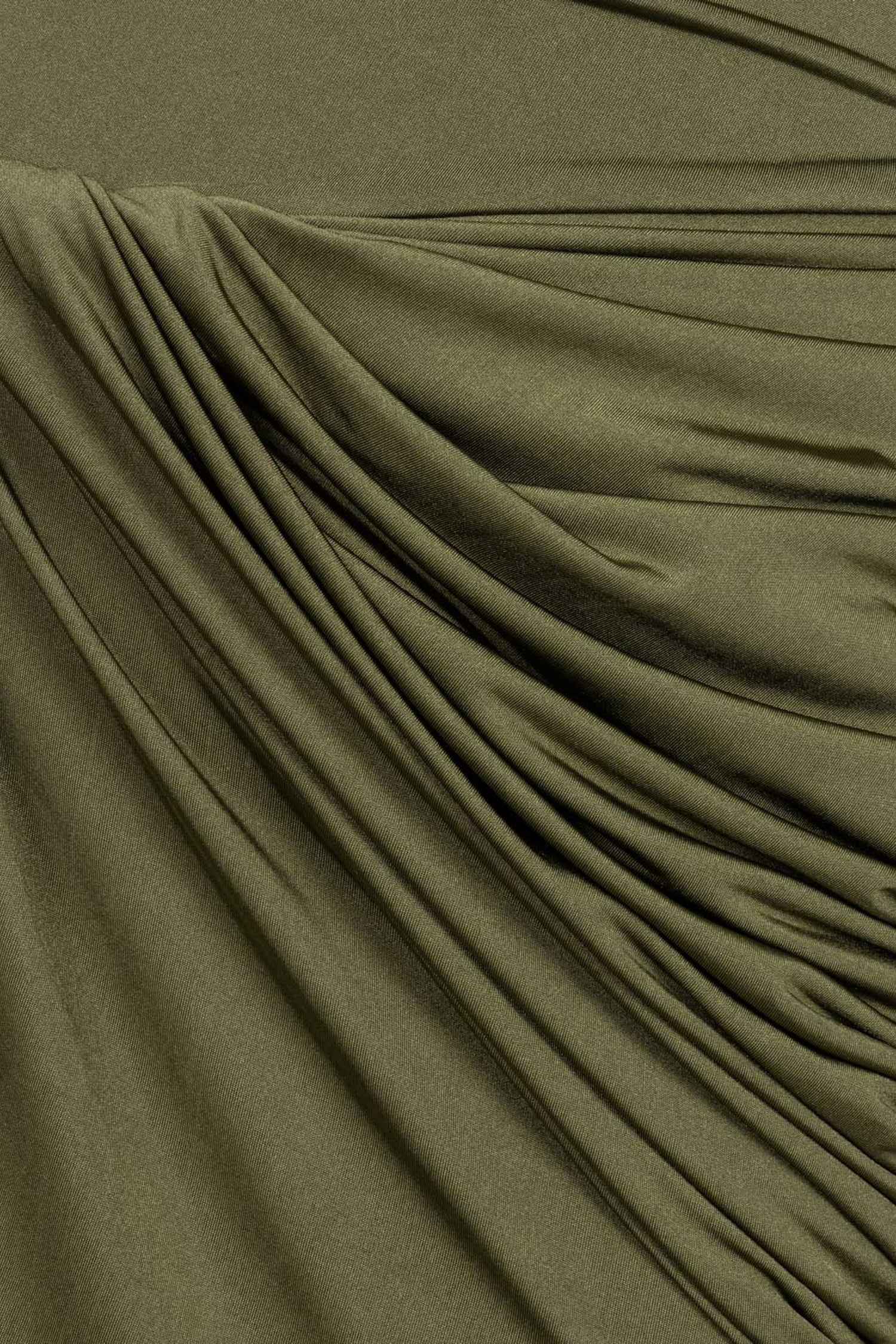 Draped Long Sleeve Maxi Dress
