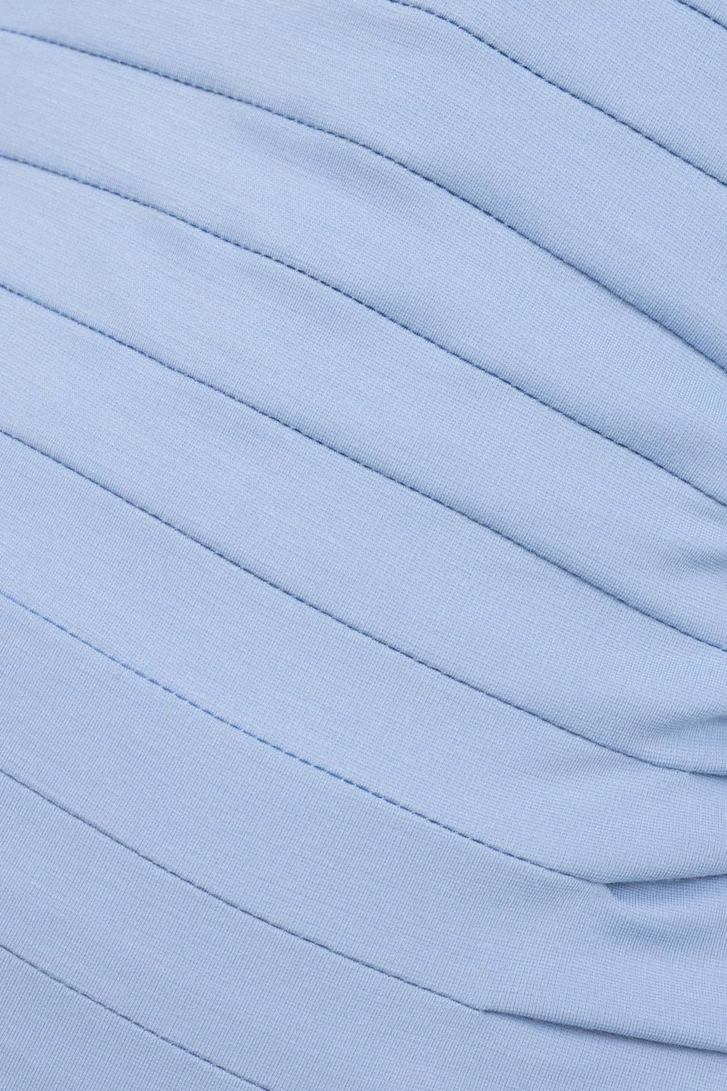 Ruched High-Neck Maxi Dress