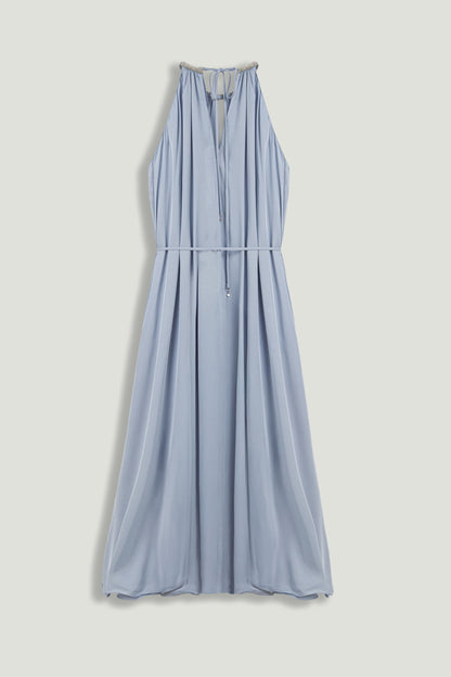Embellished Halter Neck Midi Dress