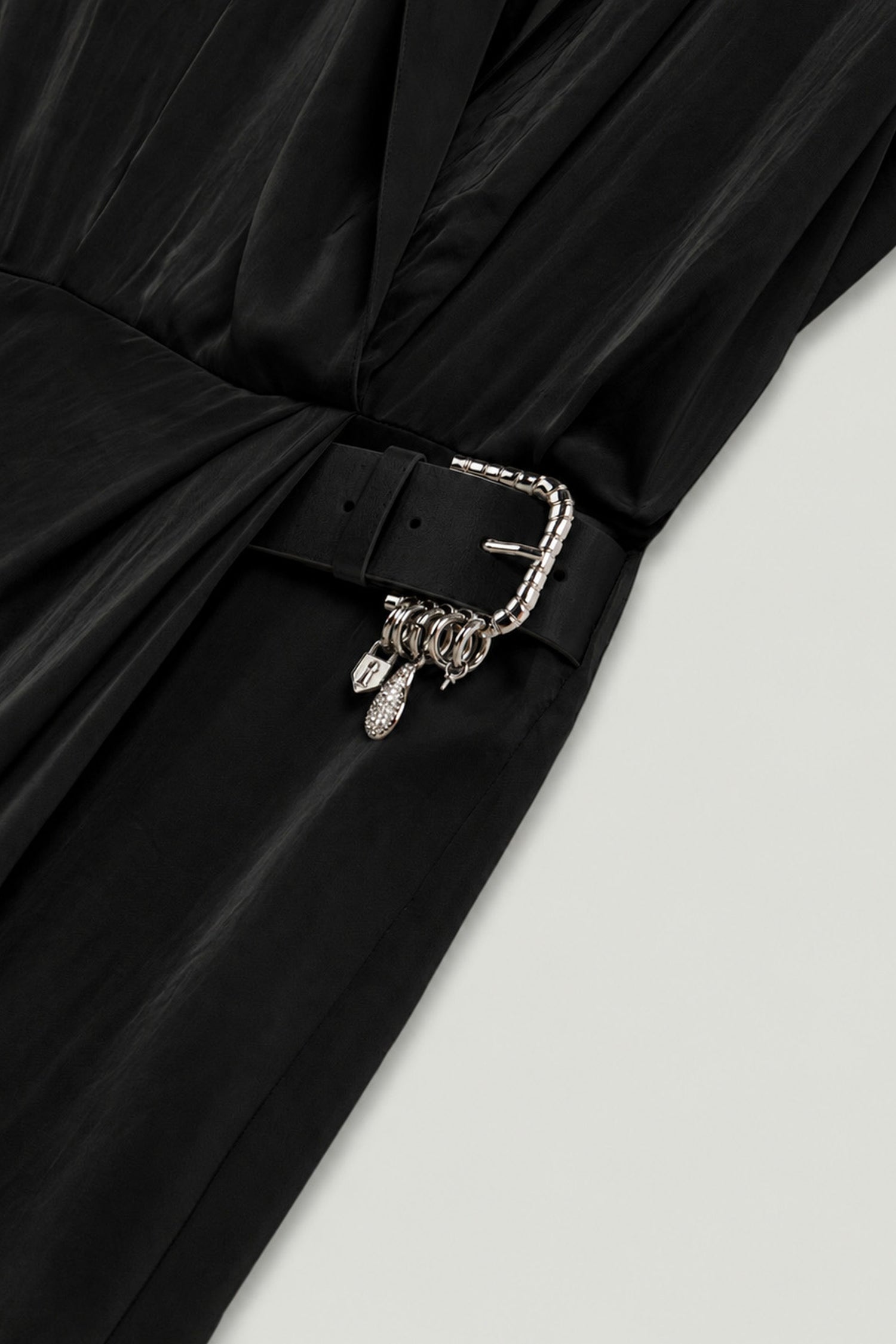 Embellished Belt-Detail Maxi Dress