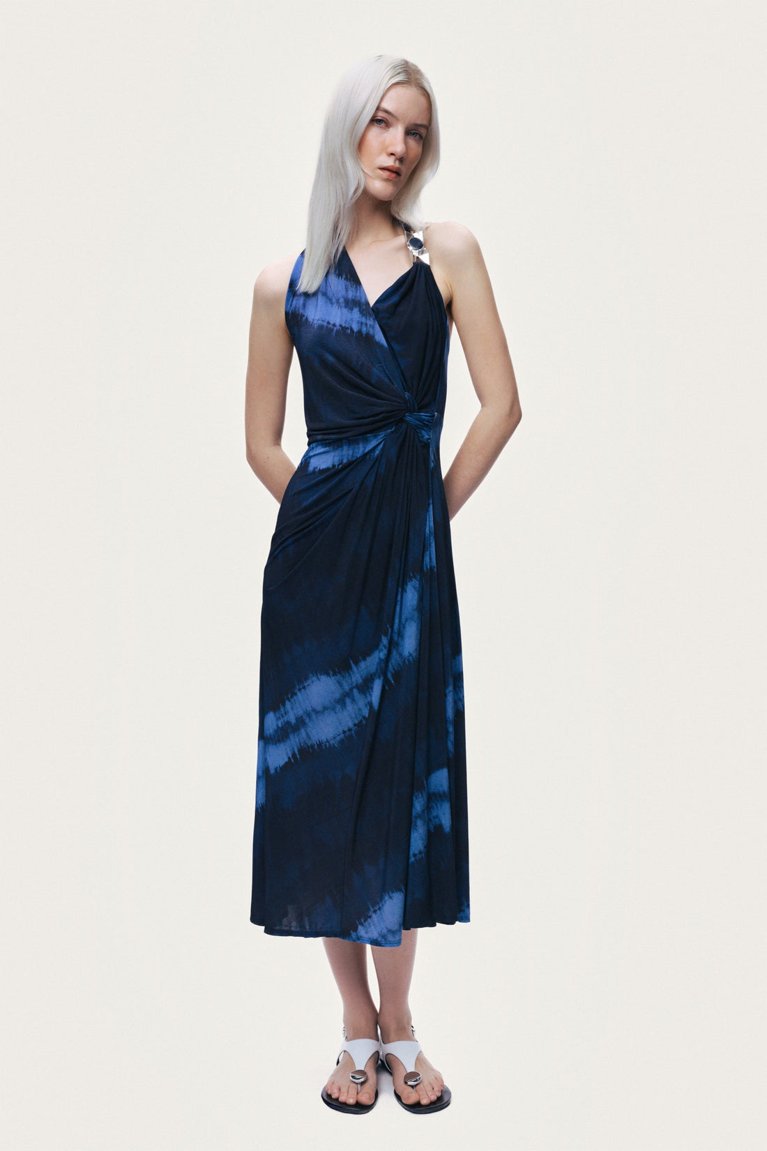 Printed Sleeveless Maxi Dress