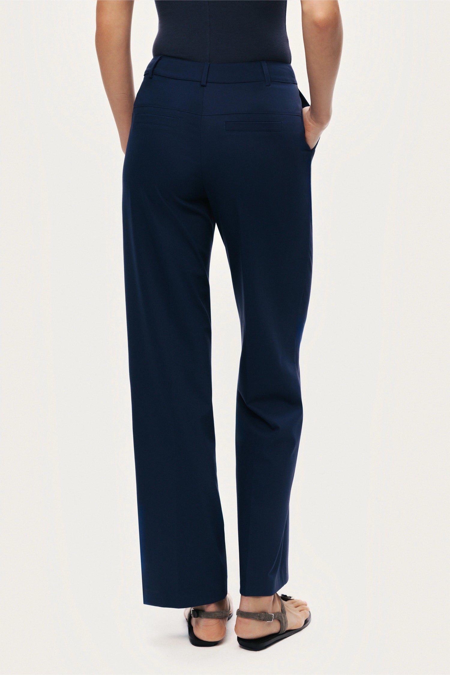 Tailored Straight-Leg Pants