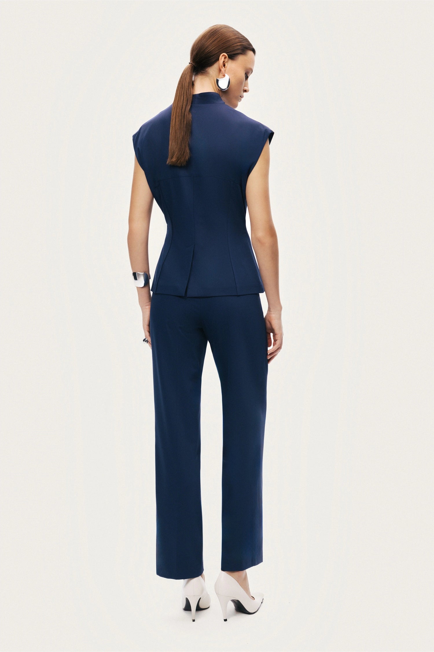 Tailored Straight-Leg Pants