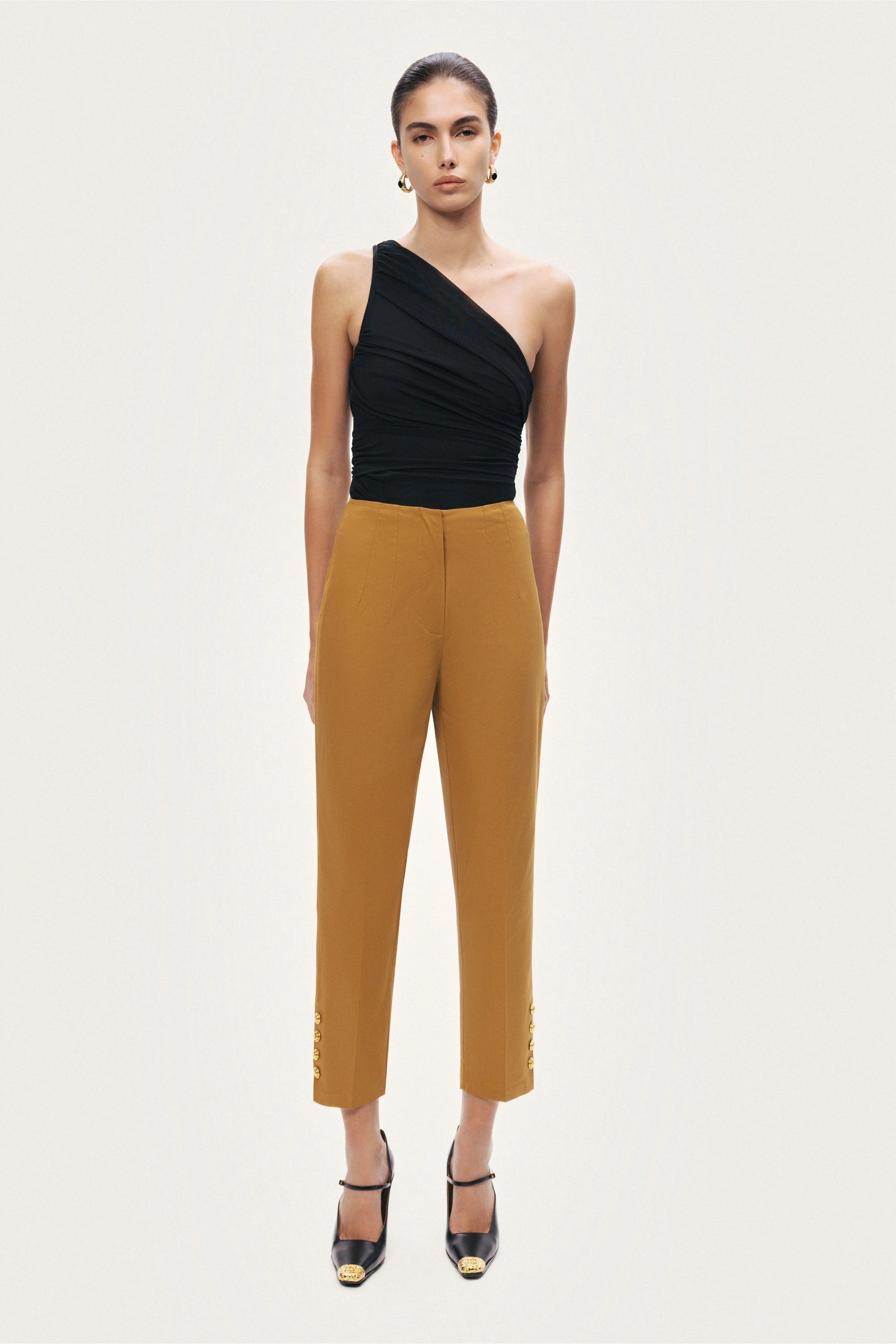 Tailored Ankle-Length Pants