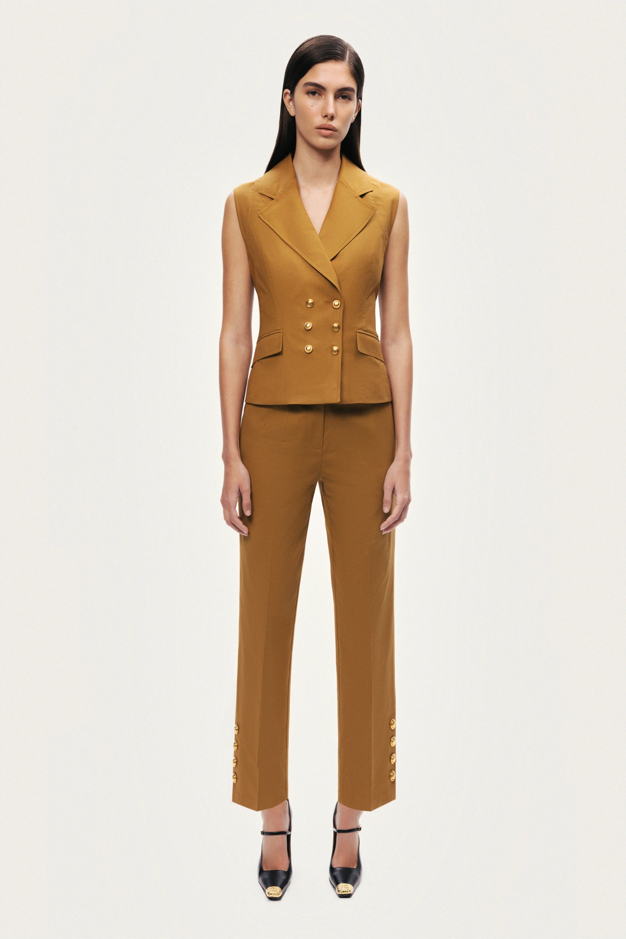 Tailored Ankle-Length Pants