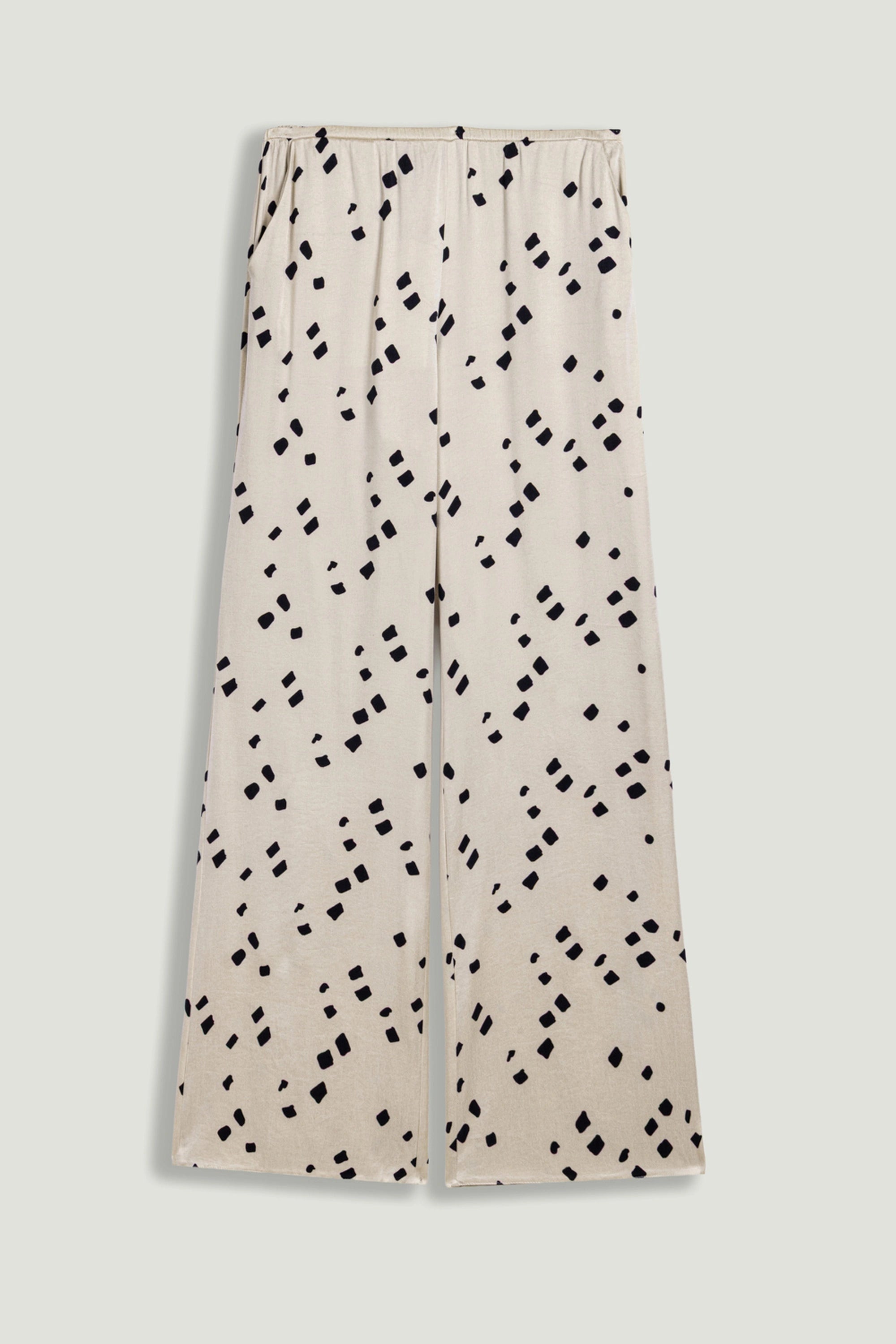 Printed Wide-Leg Pants