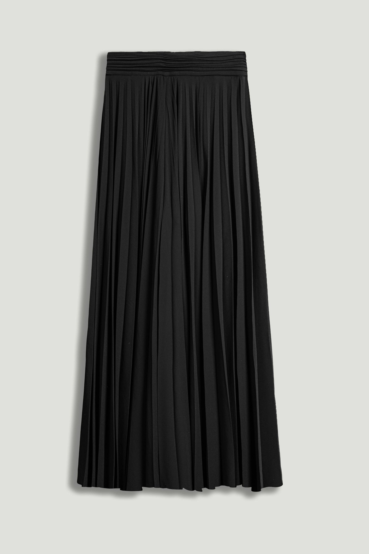 Pleated Chiffon Wide-Leg Pants