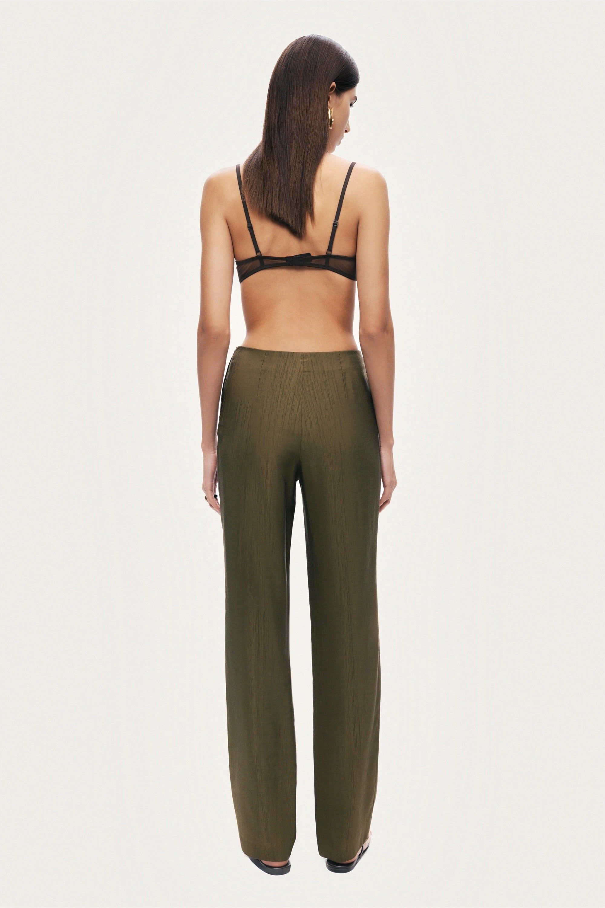 Straight-Leg Tailored Pants