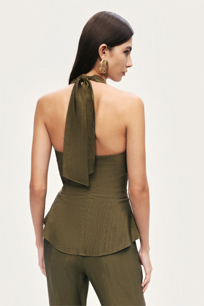 Straight-Leg Tailored Pants