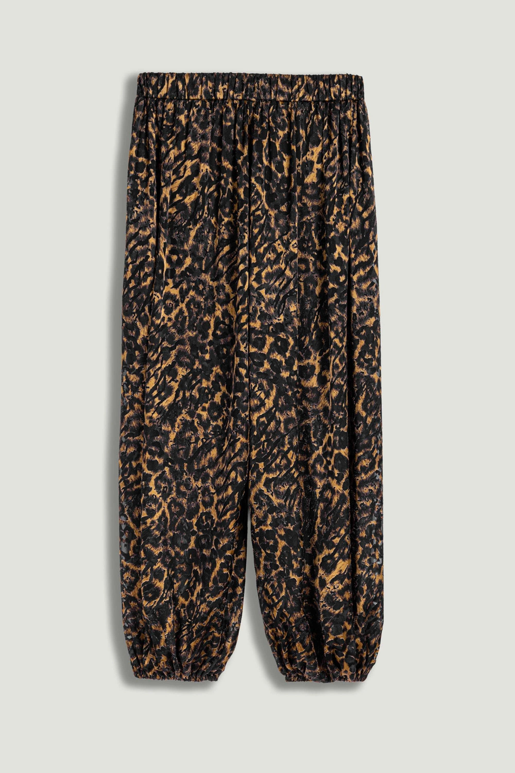 Printed Relaxed Balloon-Leg Pants