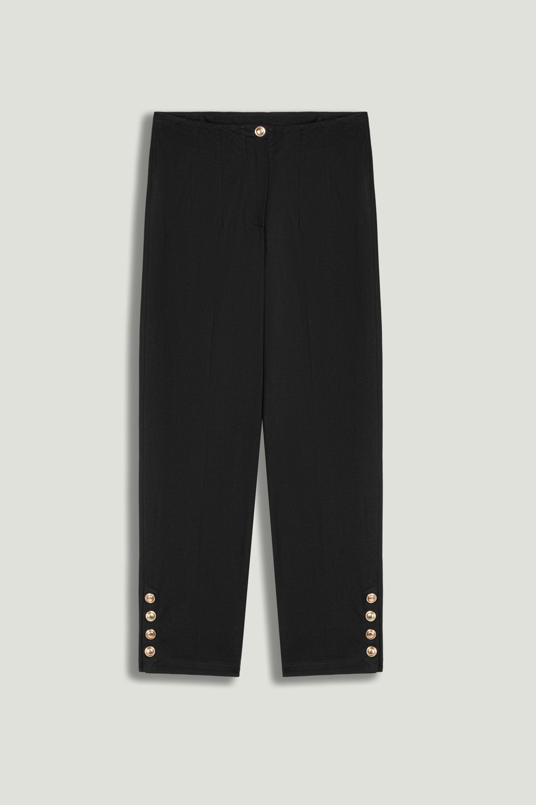 Gold Button Detail Pants