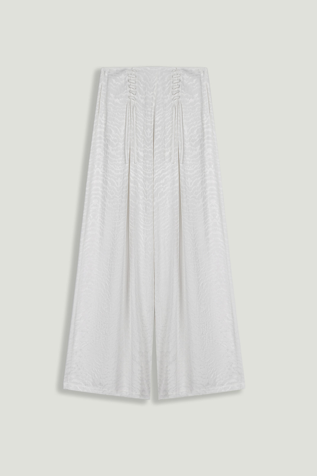 Lace-Up Wide-Leg Pants