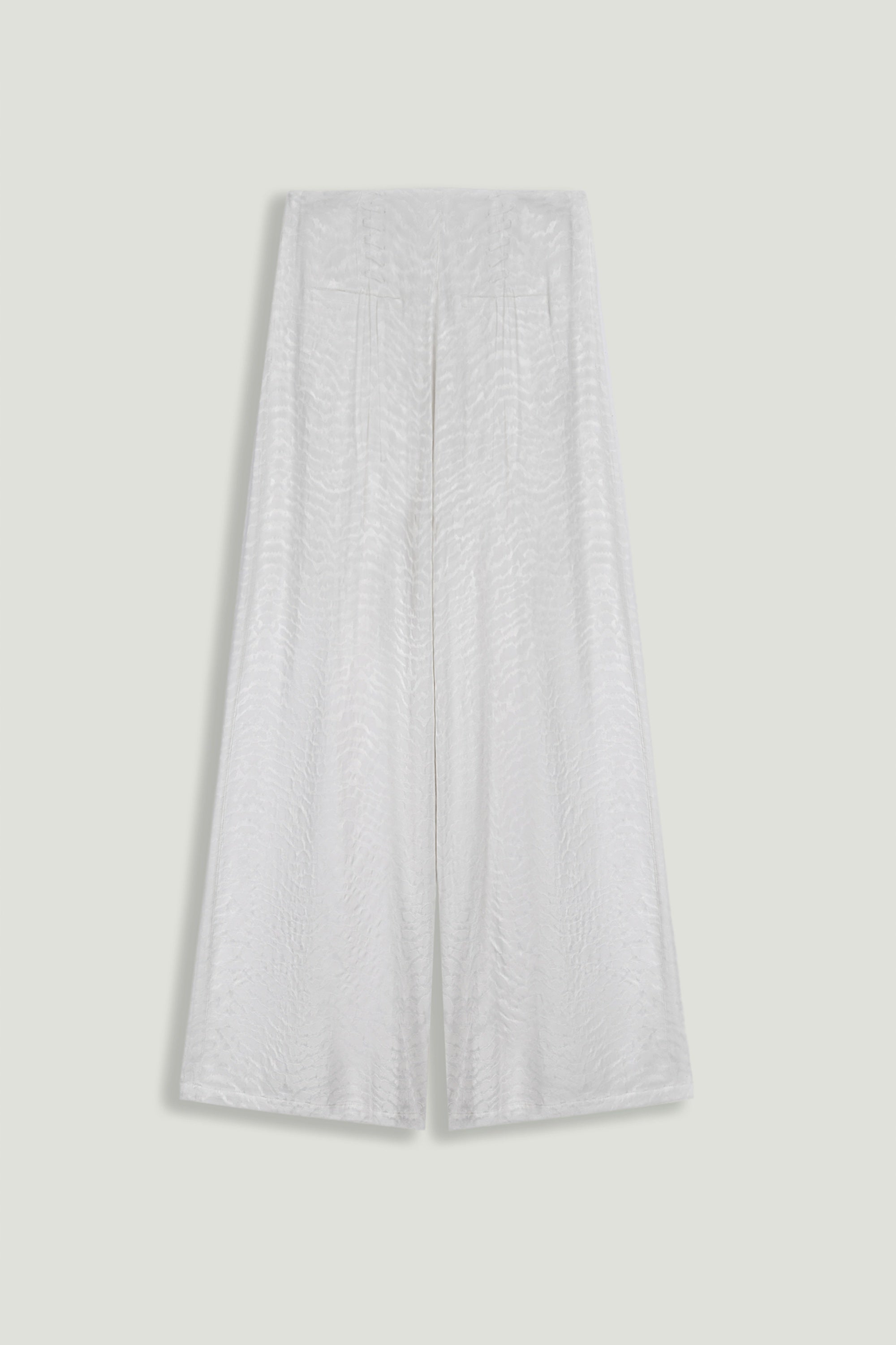 Lace-Up Wide-Leg Pants