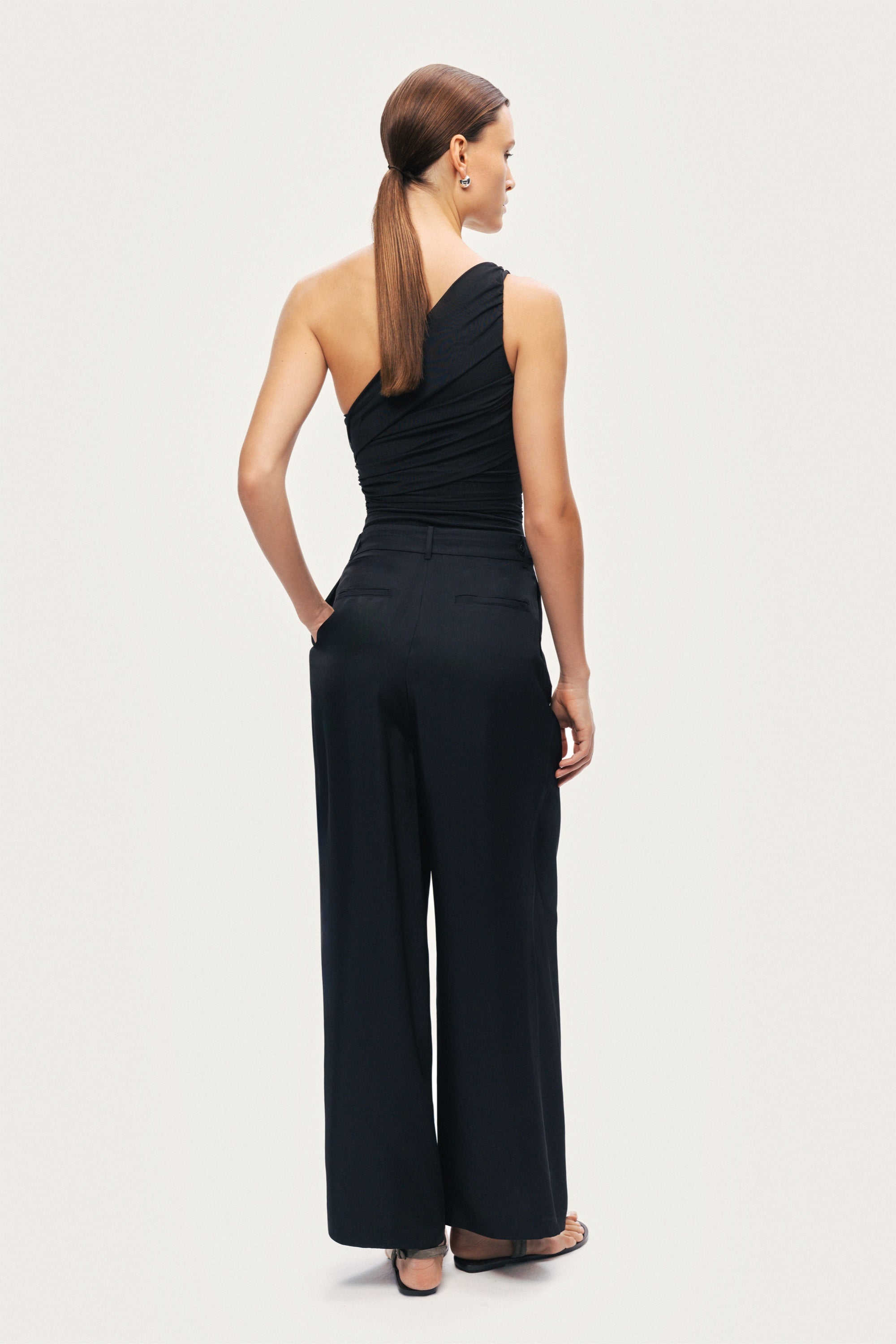 Tailored Wide-Leg Trousers