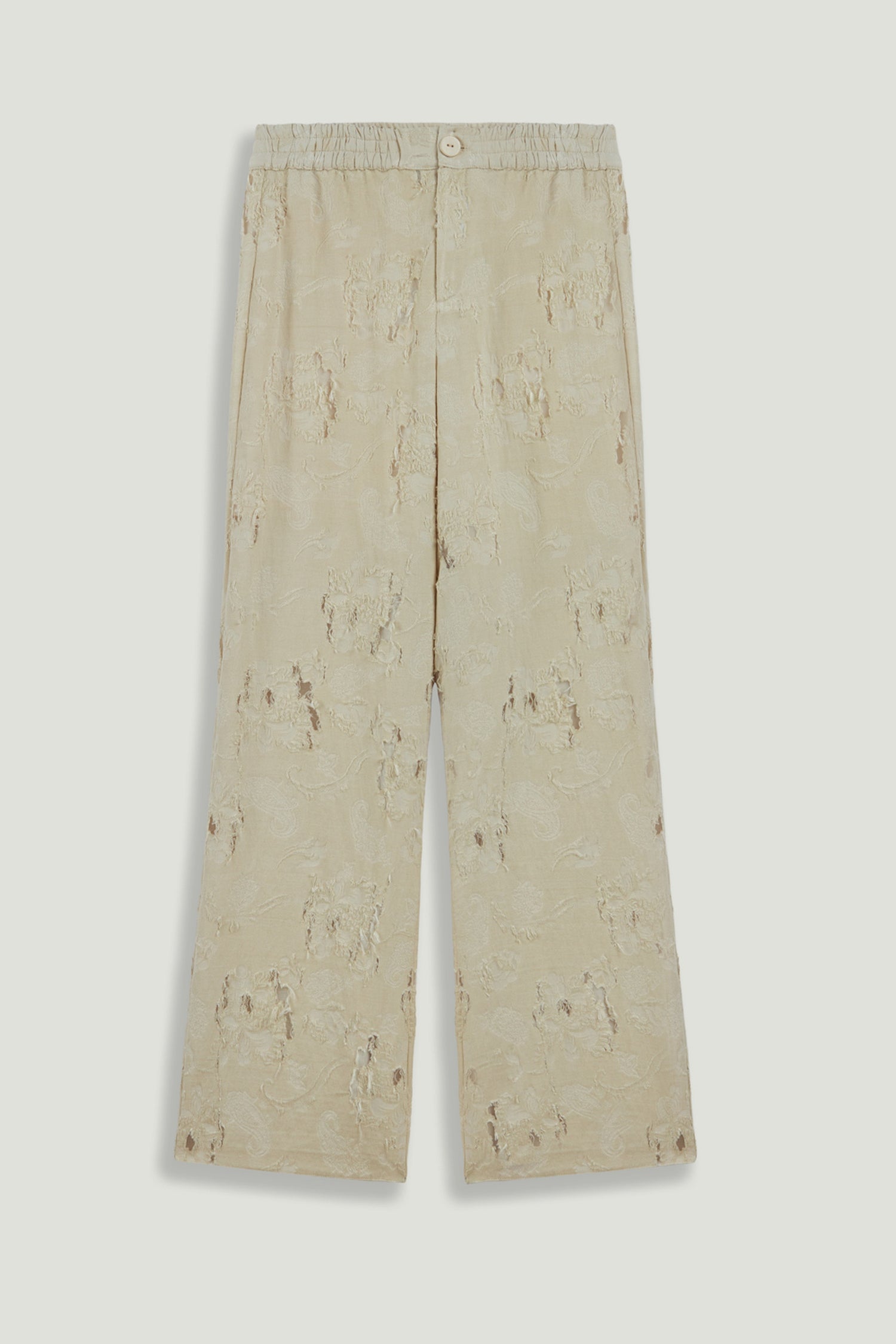 Jacquard Wide-Leg Trousers