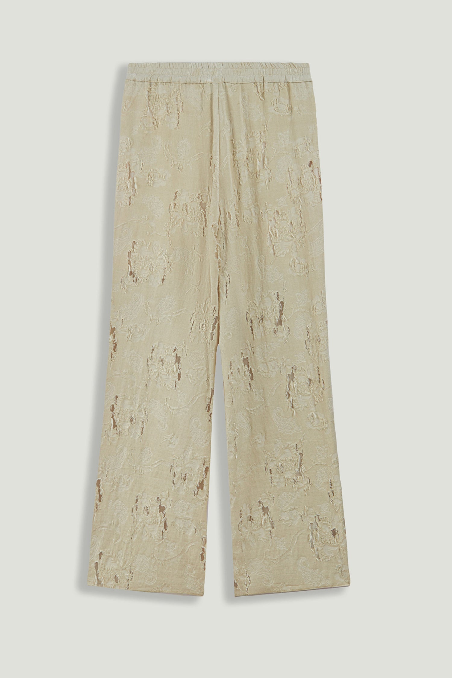 Jacquard Wide-Leg Trousers