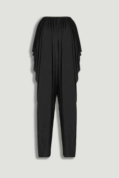 Draped Relaxed-Fit Pants