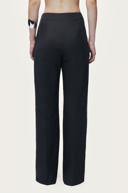 Wide-Leg Fluid Pants