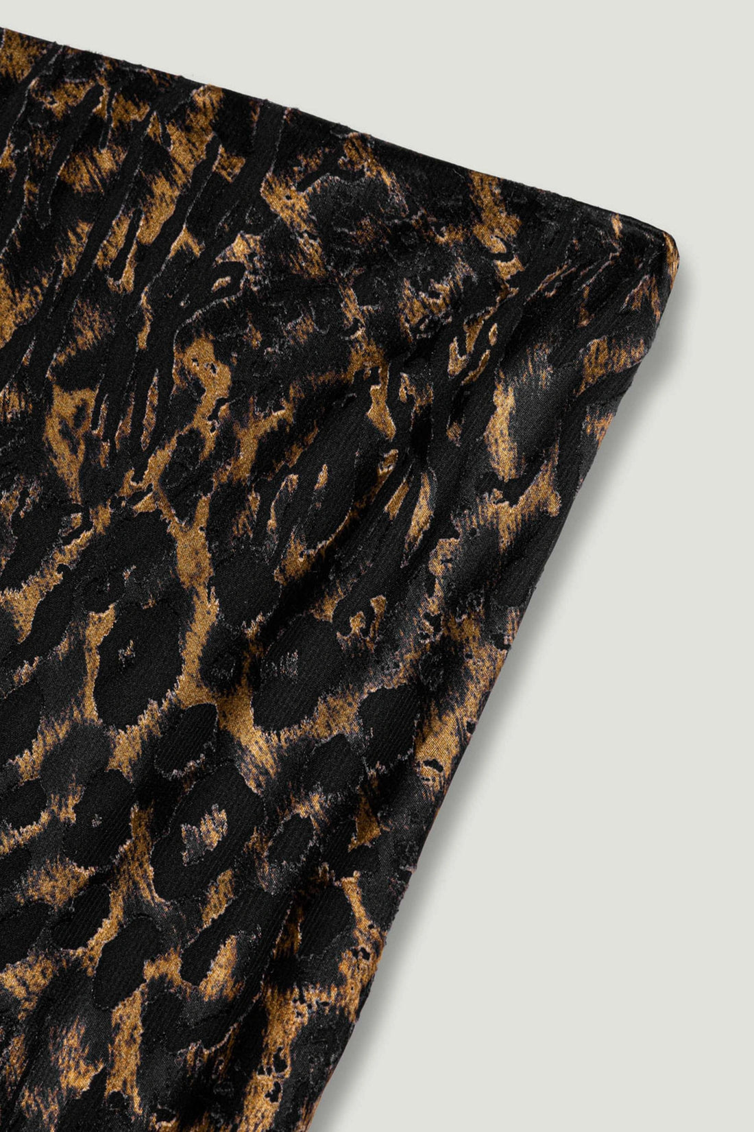 Printed Leopard Midi Skirt