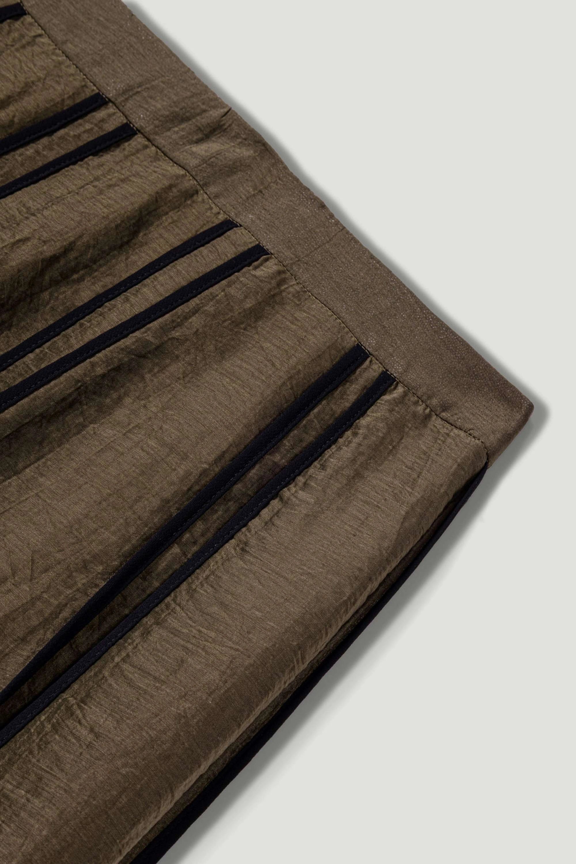 Sheer Pleated Midi Skirt