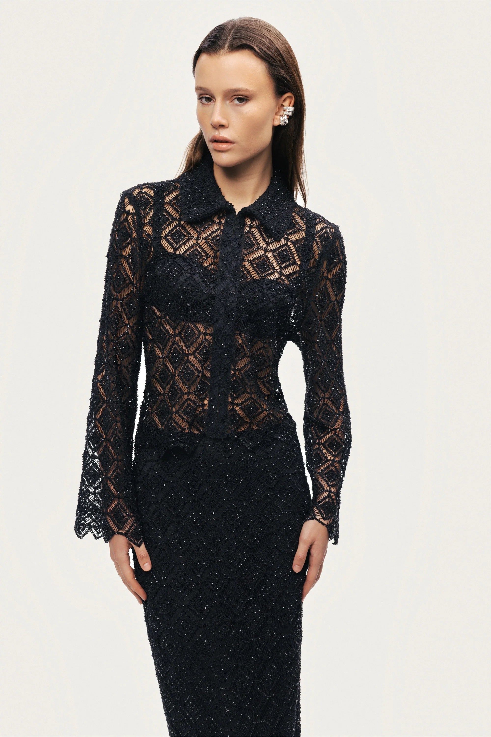 Lace Midi Skirt