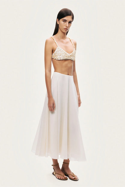 Flowy High-Waisted Midi Skirt