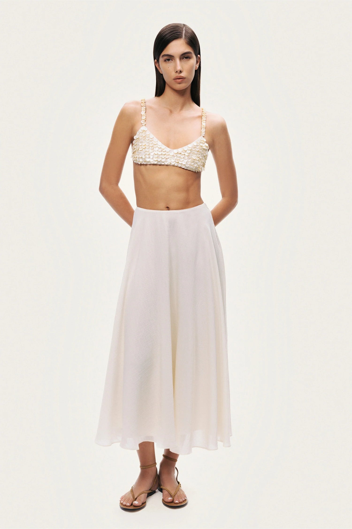 Flowy High-Waisted Midi Skirt