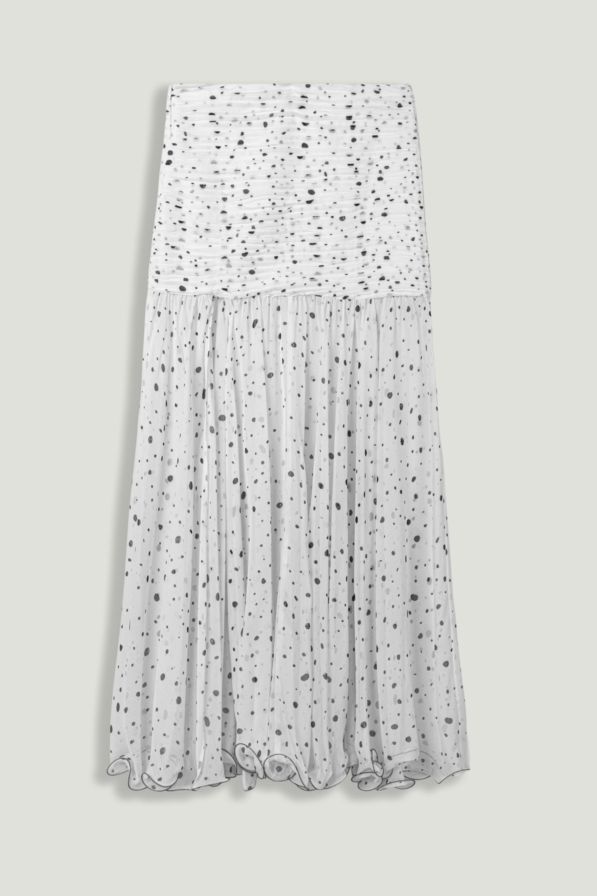 Printed Slit-Detail Maxi Skirt