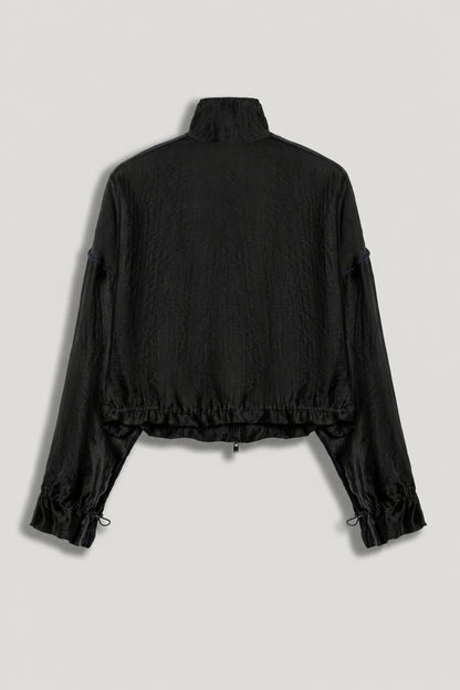 Braid-Trim Sheer Jacket