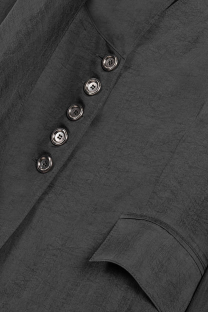 Asymmetrical Draped Tailored Jacket