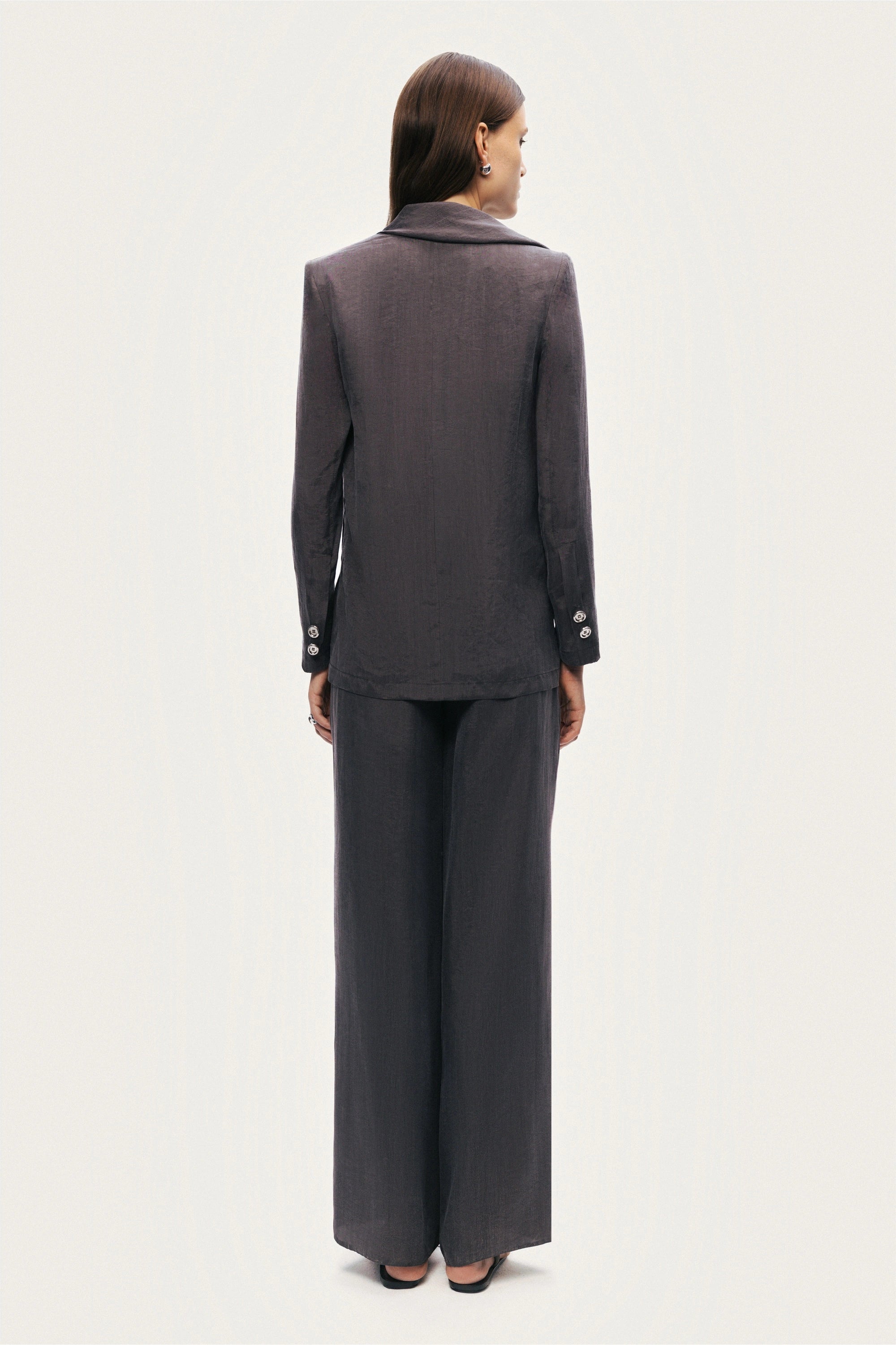 Asymmetrical Draped Tailored Jacket