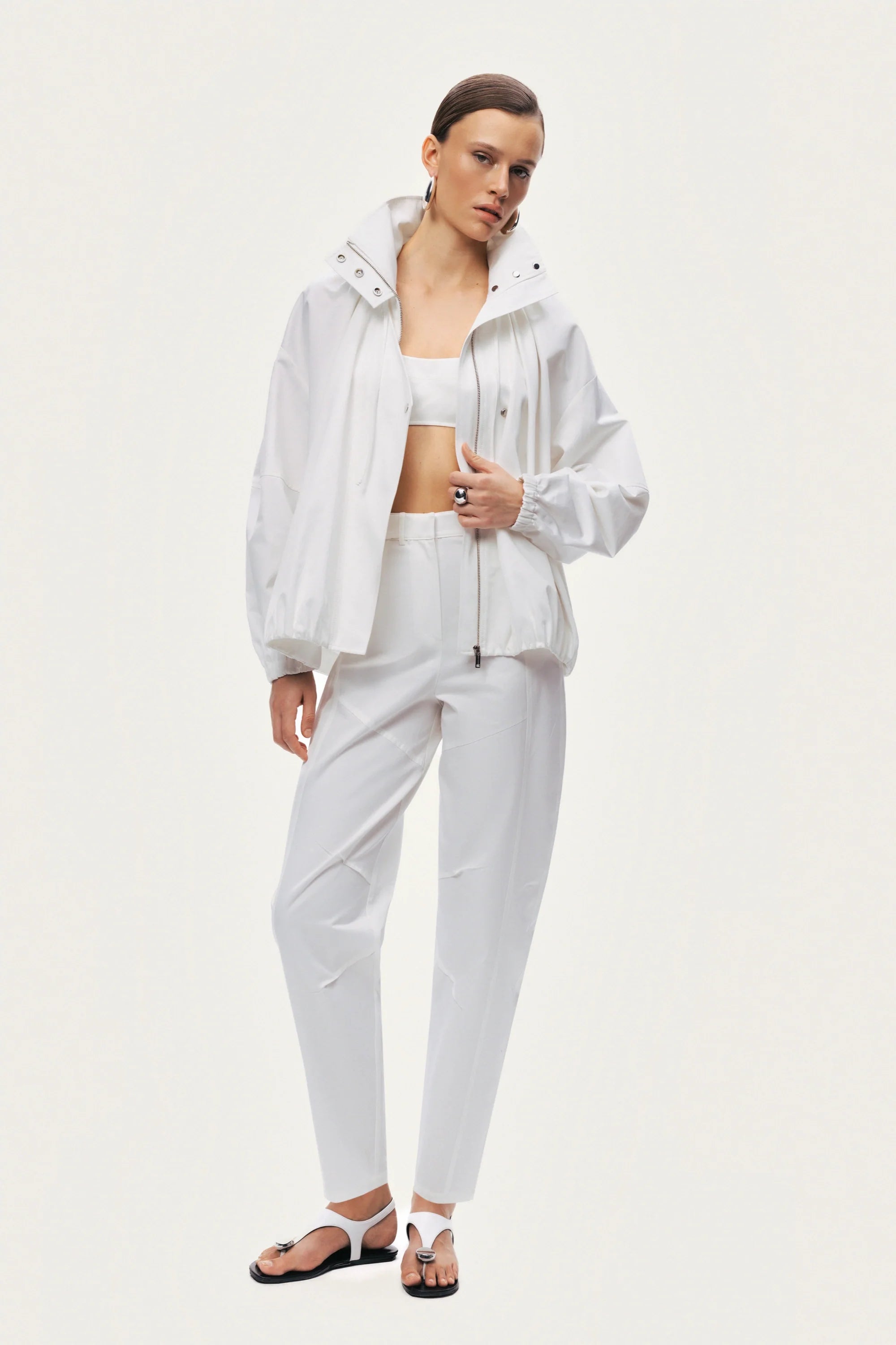 Oversized Zip-Front Jacket