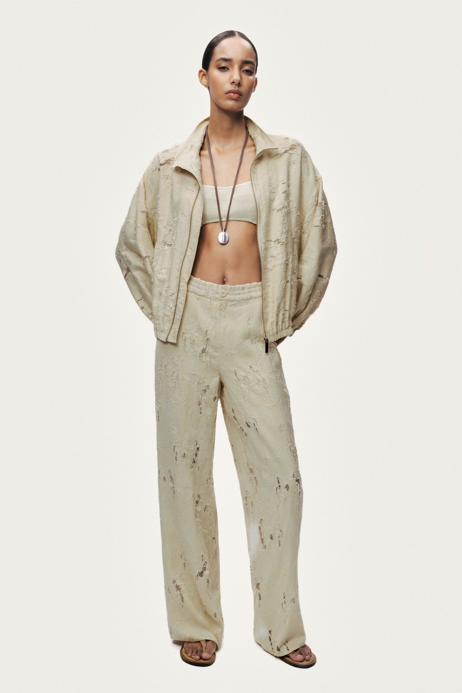 Jacquard Bomber Jacket