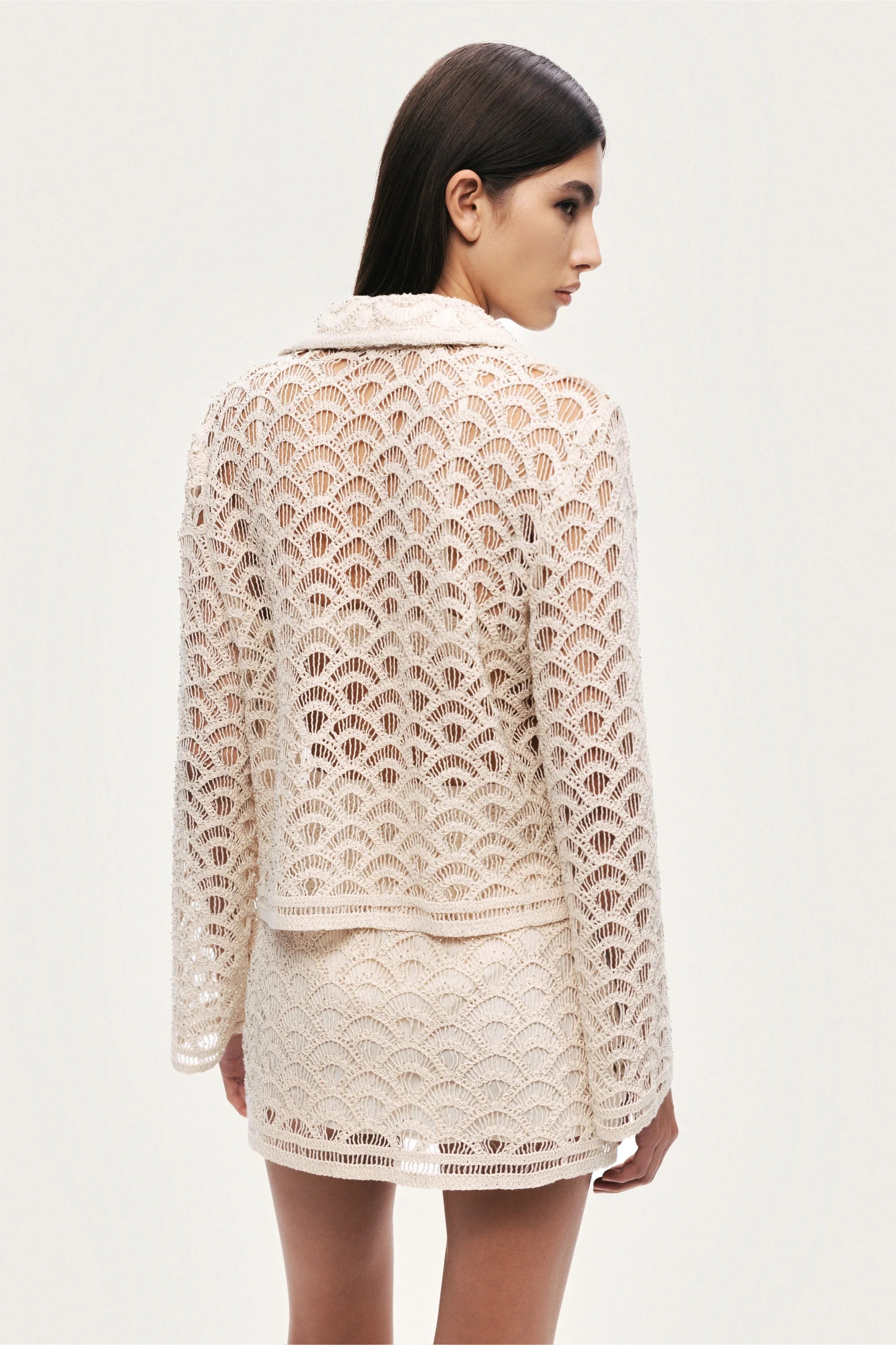Cropped Lace Jacket