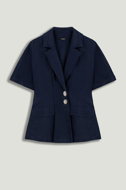 Short Sleeve Blazer Jacket