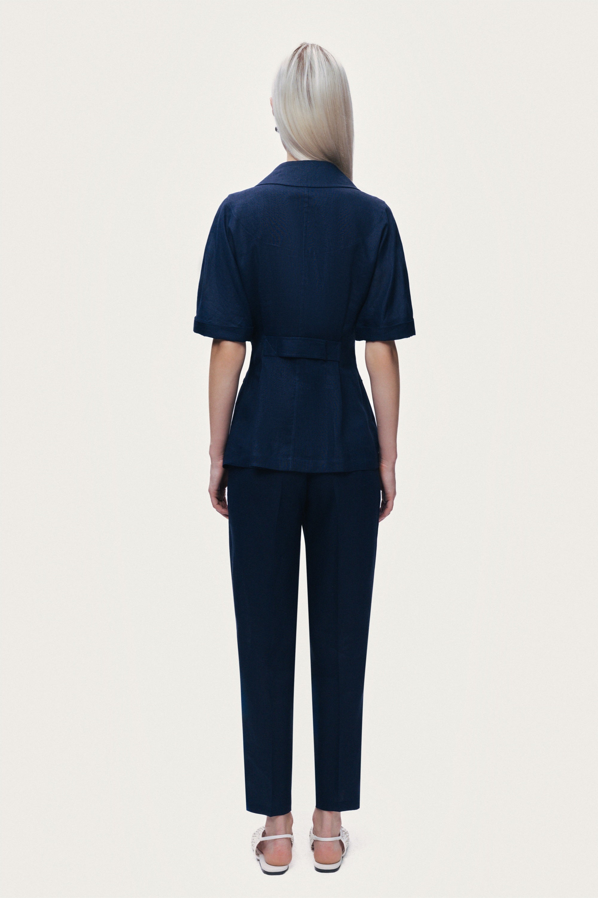 Short Sleeve Blazer Jacket