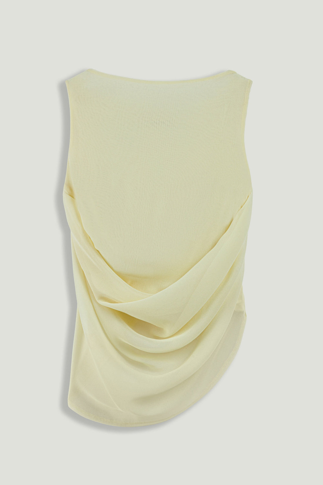 Draped Sleeveless Blouse