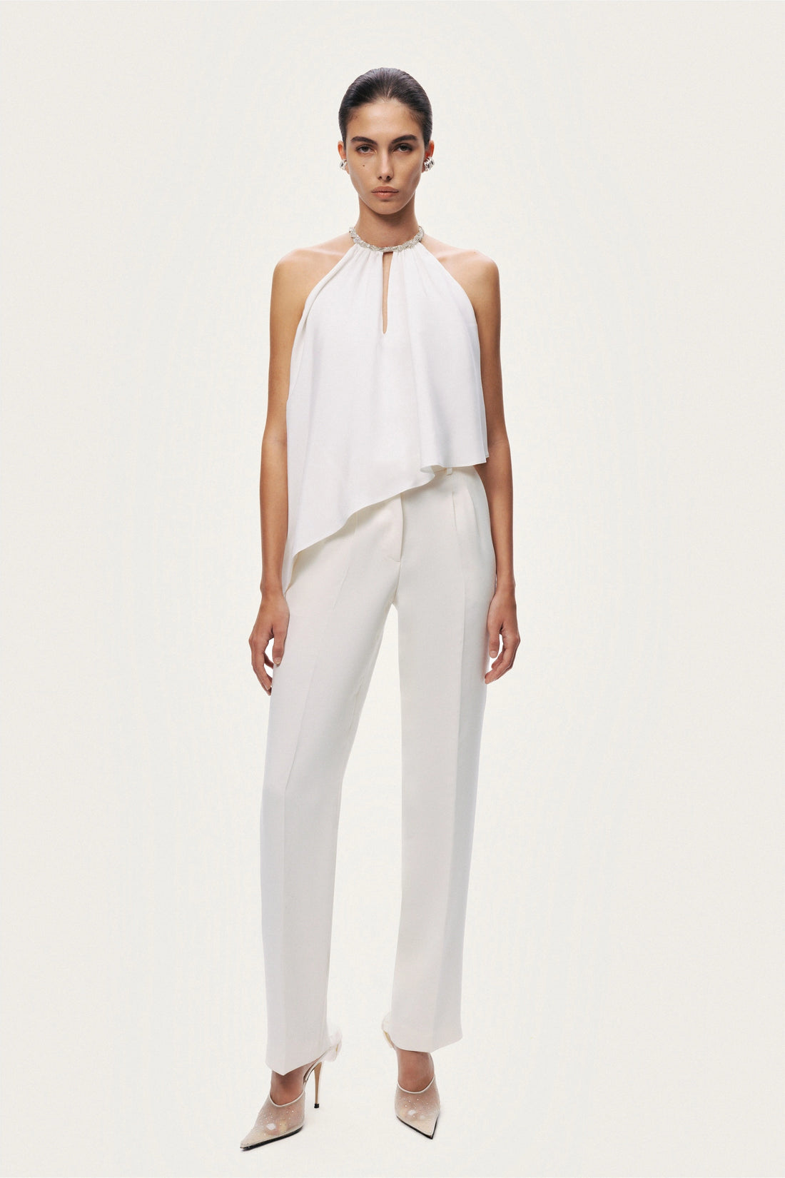 Embellished Halter Blouse