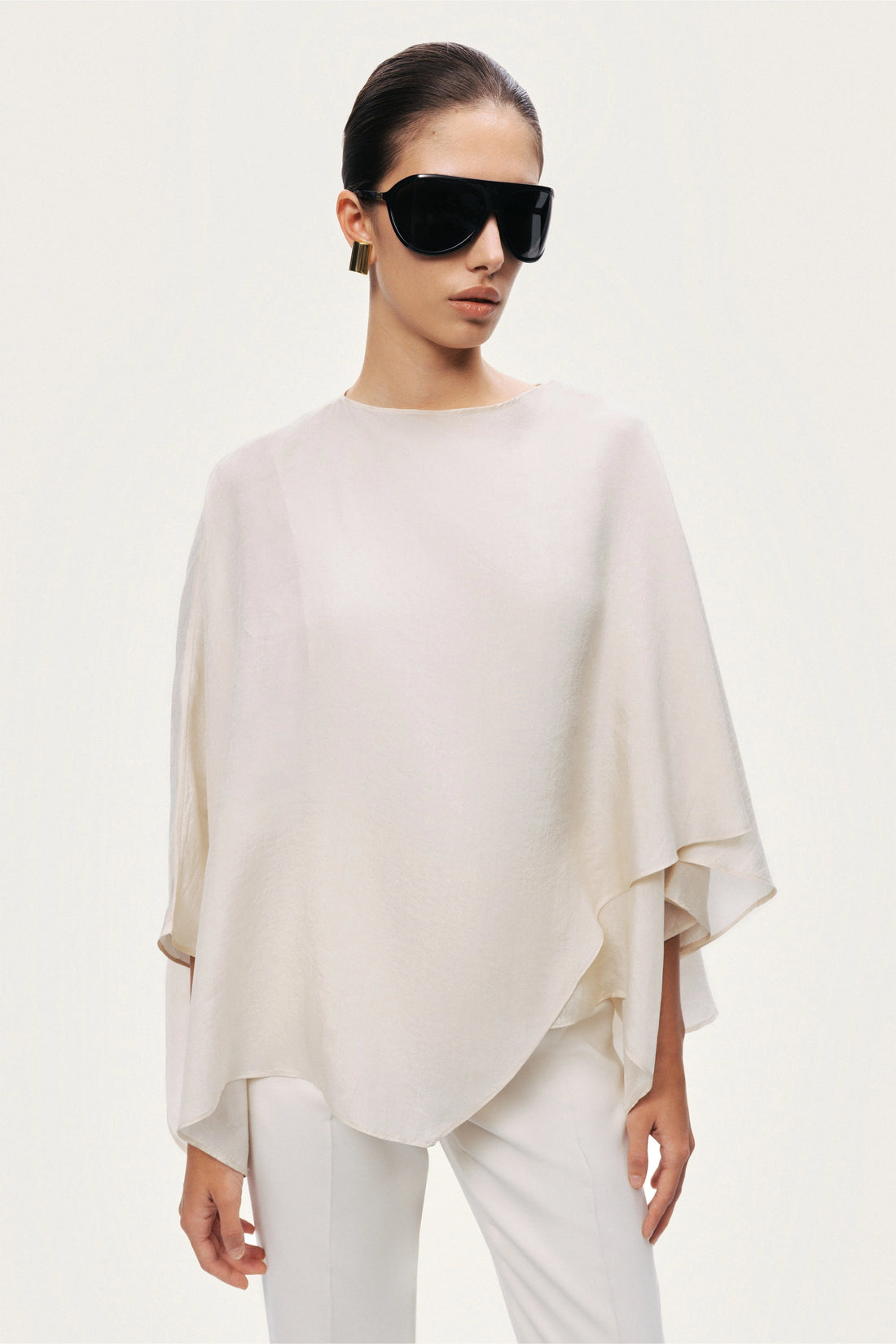 Fluid Cape Blouse