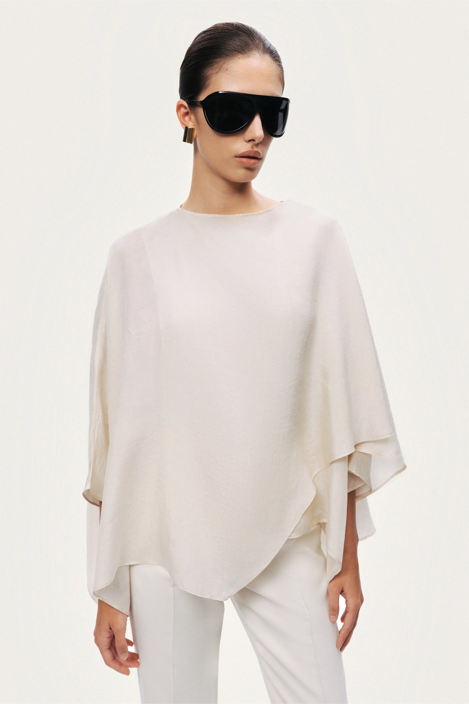 Fluid Cape Blouse