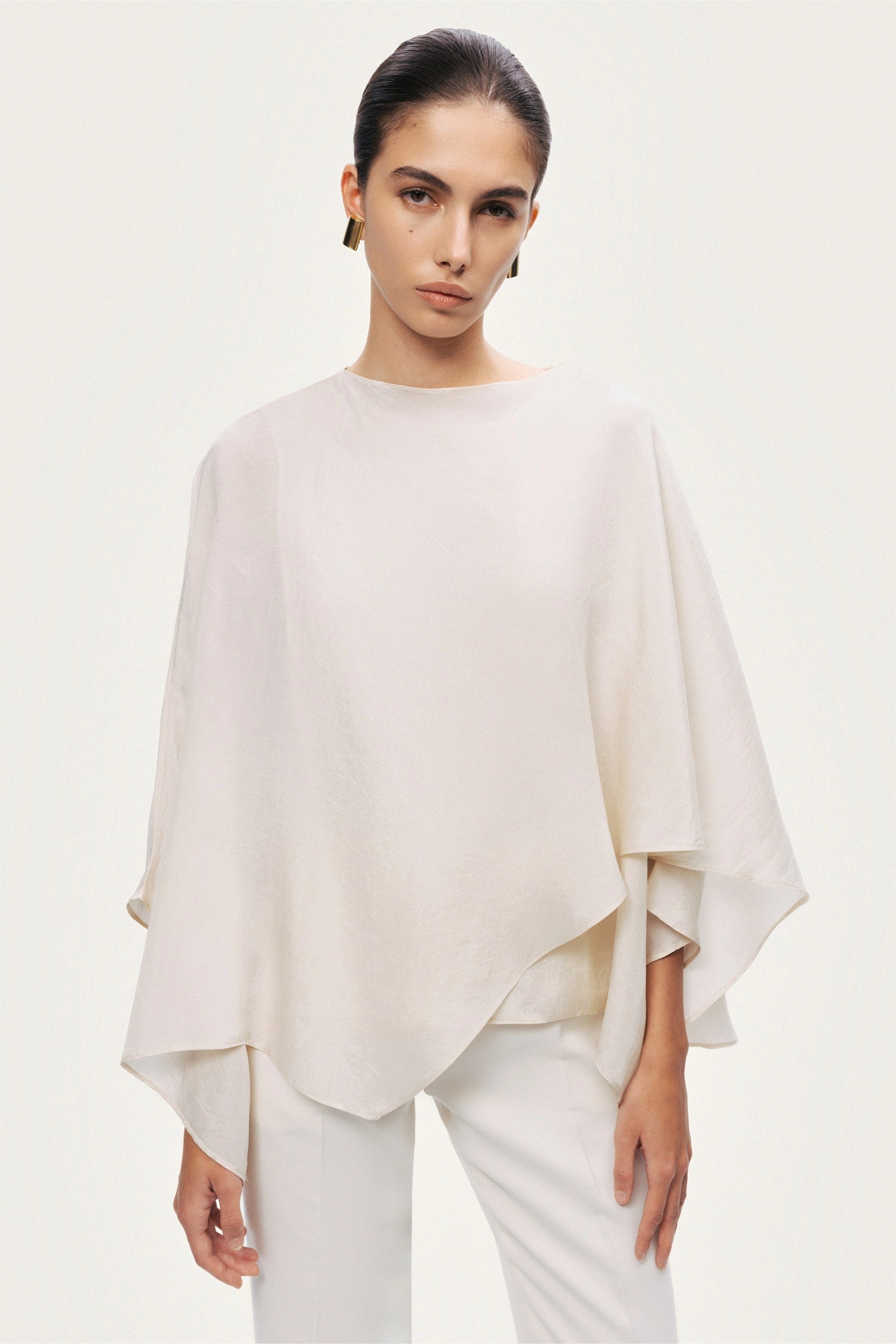 Fluid Cape Blouse