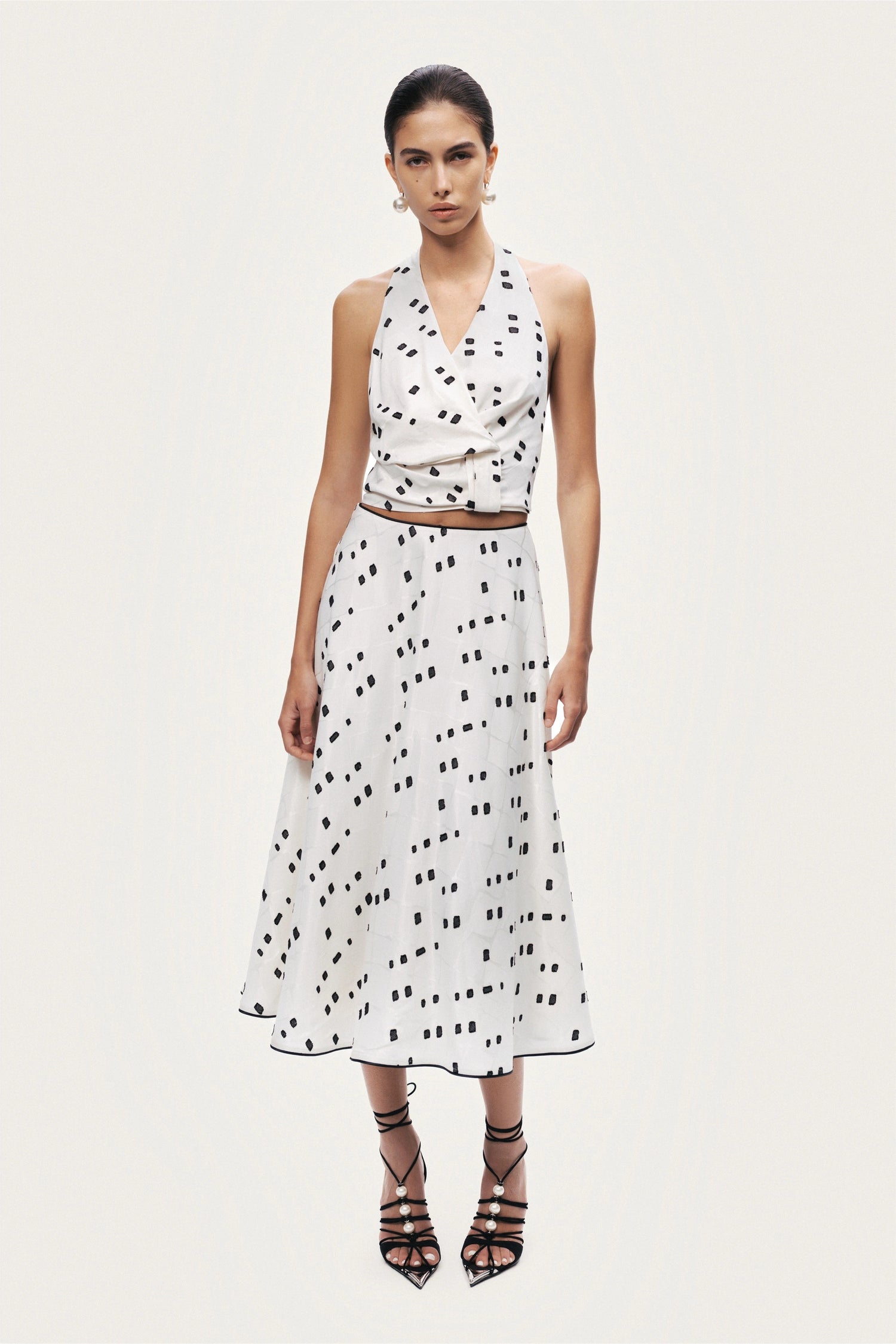 Printed Halter Blouse